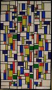 Theo van Doesburg Color designs for Stained-Glass Composition V. oil on canvas